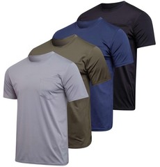 Upgrade your everyday wardrobe with the Real Essentials Men’s Dry-Fit Short Slee