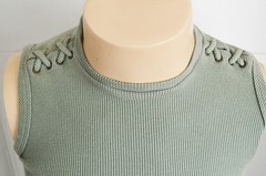 Vintage Tom Of Finland Green Sleeveless Cotton Tank Top/ Shirt with Detail Sz M