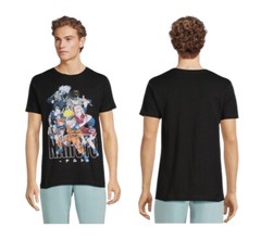 New With Tags Naruto Men’s s Graphic Tee, Black, Size Small (34-36)