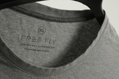 Free Fly Performance Bamboo Men XL Long Sleeve Gray Heather Stretch Crew T-Shirt
