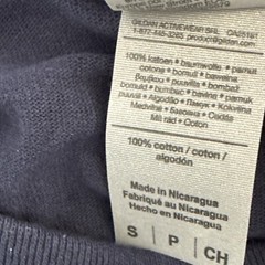 Gildan Navy Long Sleeve Heavy Cotton Crew Neck Shirt Classic Fit G5400 Sz S NWT