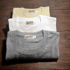 Bronson Non Stock Tubular T-Shirt -S💯% cotton LOT OF 3 Beige, Grey & White
