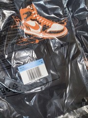 Air JORDAN AJ 1 SHIRT Mens Medium Black Orange HQ8972-010 AJ Has Landed New Nike