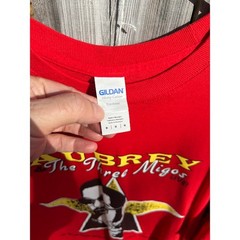 Drake Migos Aubrey Three Migos Live 2018 red long sleeve shirt Size Medium