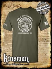 This Is My GUN PERMIT Don’t Tread On Me T-Shirt 2nd Amendment Rattlesnake 2A USA