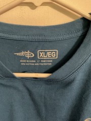 REEL LIFE Men’s XL Blue Short Sleeve T-Shirt Fishing Gear Apparel
