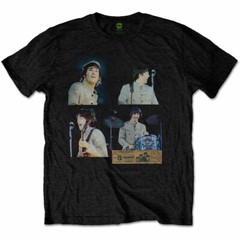 The BEATLES Shea Stadium T-Shirt Size Medium Live In Concert Music Black Cotton