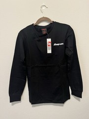 Snap-on Shirt Mens MEDIUM Black Long Sleeve 105 Years Anniversary Graphic