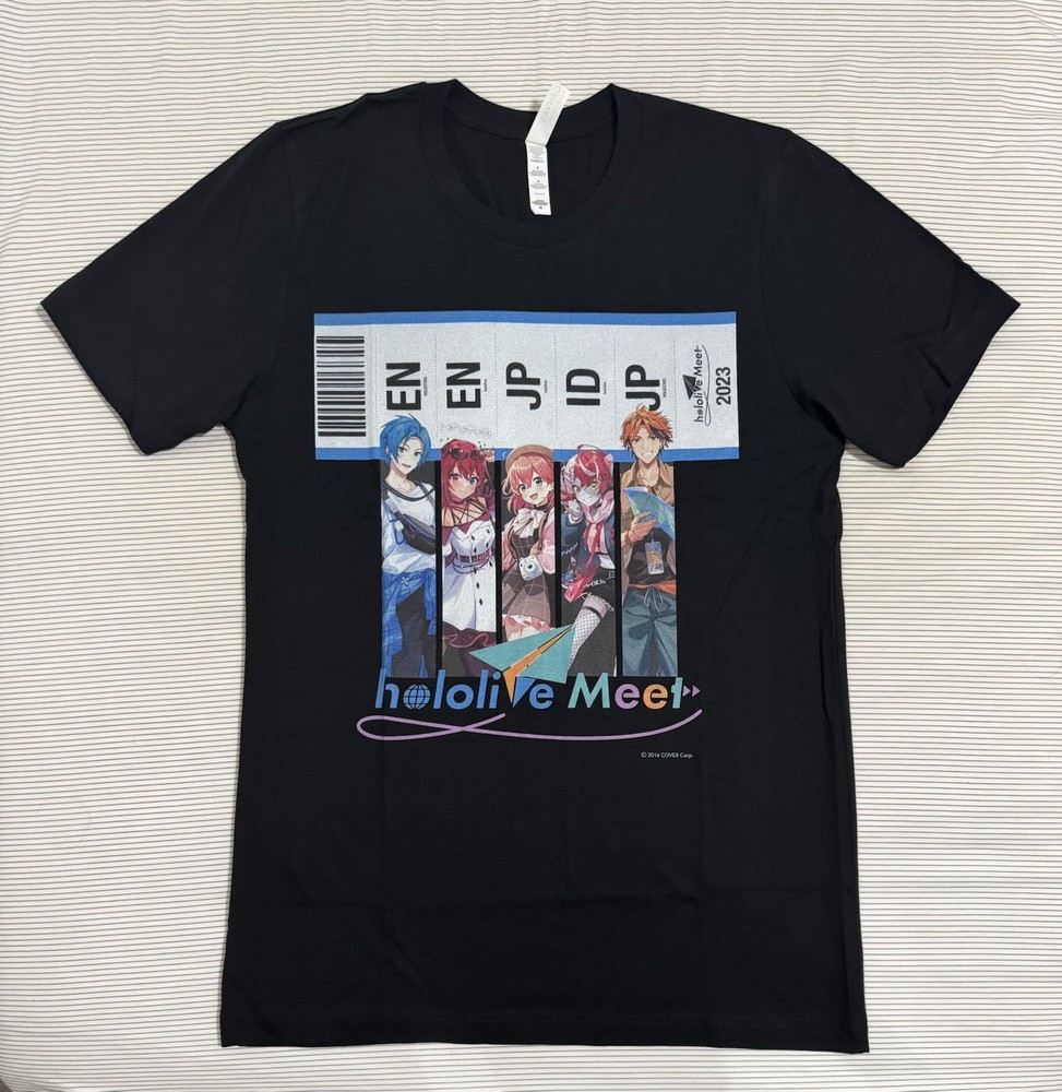 2023 Hololive Meet Kinokuniya Exclusive Graphic T Shirt Size Medium (19 in PtP)