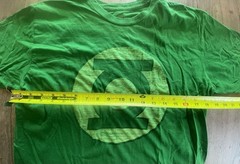DC Comics Green Lantern Men’s XL Logo T-Shirt Kelly Green Distressed Graphic