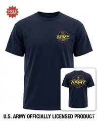 “United States Army Ft Bliss, TX 1775” Double Sided Black T Shirt – Sz S – NWT
