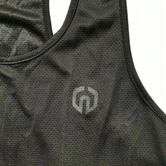NELEUS ‘Dry Fit Logo Muscle’ Mesh Tank Top Men’s S Gym Workout Exercise Blk NEW!