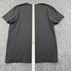RHONE Mens V Neck T Shirt L Gray Cotton Polyester Spandex Short Sleeve Casual