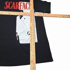 Scarface Tony Montana Graphic T-Shirt Black Cotton Men’s Medium Tee NEW