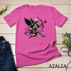 Gothic Valentine A Skeletal Cupid Strikes Funny T-Shirt Unisex T-shirt