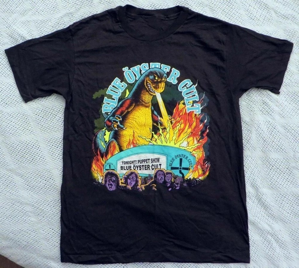Vintage Blue Oyster Cult Godzilla Reaper Gift For Fans Unisex S-5XL Shirt MK26