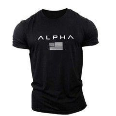 Men’s Workout Crew Neck Tee T Shirts Short Sleeve Gym Bodybuilding Muscle Shirts