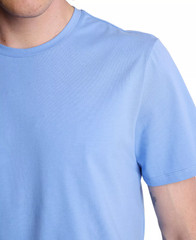 Paisley & Gray Mens Lucas Slim Fit Short Sleeve Crewneck T-Shirt Easy Blue-2XL