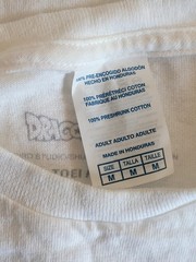 Delta Dragon Ball Goku White Graphic Print Cotton Crew Neck Tee Size M