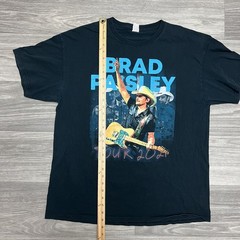Brad Paisley Tour 2021 Concert T-Shirt Mens XL Black Fruit of the Loom Cotton