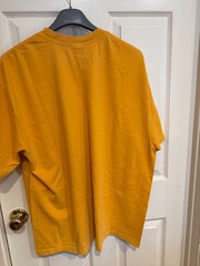 District Threads T Shirt Men 2XL MUSTARD COLOR 100% PRESHRUNK COTTON NEW NO TAGS