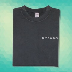 Space X Front & Back Print Vintage Premium Tee