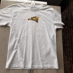 Off-White Main Label Arrows Graphic T-Shirt White Yellow Black Men’s XL Cotton