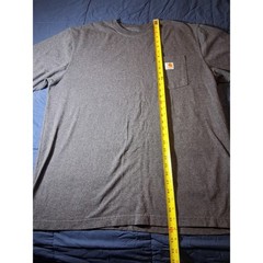 Carhartt Men XL K87 Workwear Pocket T-Shirt Charcoal Heather Grey Original Fit