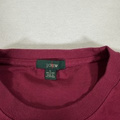 J.Crew Shirt Men Large Red Relaxed Fit Oarsman Essential Tee Basic Solid