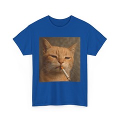 Cat Meme Funny Shirt, Cat Smoking Cigarette Cat Lovers Women Men Shirt