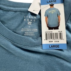 Billabong Mens Graphic Tee Shirt Dark Slate Heather Blue Size Large T-Shirt NWT