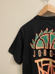 Air Jordan DNA Hoop on Fire Double Sided Tee Sz Large Black Standard Fit NWT