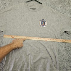 Hinano Tahiti T Shirt Beer Island Girl XL Gray Cotton *Armpit Stains