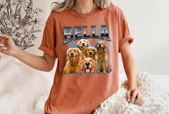 Custom Bootleg Dog Comfort Tee Personalized Pet Lover Shirt Gift