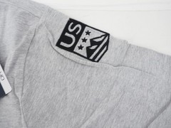 New! Kappa Supporter Men’s US Ski Short Sleeve Heavyweight Tee Shirt XL Gray