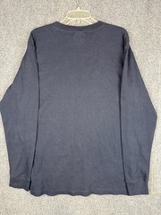 VTG Y2K Southpole Long Sleeve Thermal Shirt Waffle Knit Navy Blue Mens XL Skate