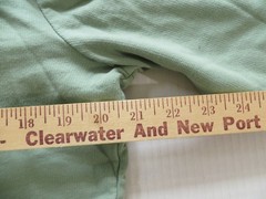 LL Bean Pullover Mens Large Green Henley Shirt Contrast Button Collar Outdoors