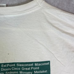 VINTAGE Nantucket Beach Permit Shirt Adult XXL White Tee University Outdoor 90s