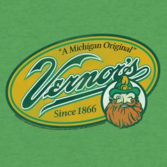 Vernor’s Ginger Ale Michigan Original Mens T Shirt Heather Kelly Green