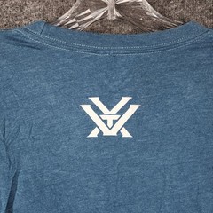 Vortex Graphic T-Shirt Mens Large Blue American Flag Logo Short Sleeve
