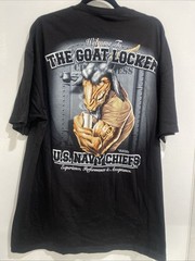 2006 Military 7.62 Design The Goat Locker T Shirt 2X Large U.S. Navy Chiefs