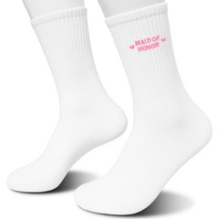 1 Pair Womens Cute Bridesmaids Socks White Embroidery Wedding Bridal Party