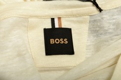 Hugo Boss Men’s “T-Tesar 59” 100%Linen Striped Short Sleeve T-Shirt US 2XL IT 56