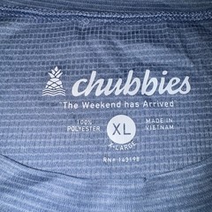 Chubbies T-shirt Mens Size Extra Large Blue Short Sleeve Lightweight Stretch