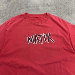 Matix Skate Spellout T-shirt Red 90’s Short Sleeve Graphic Tee M