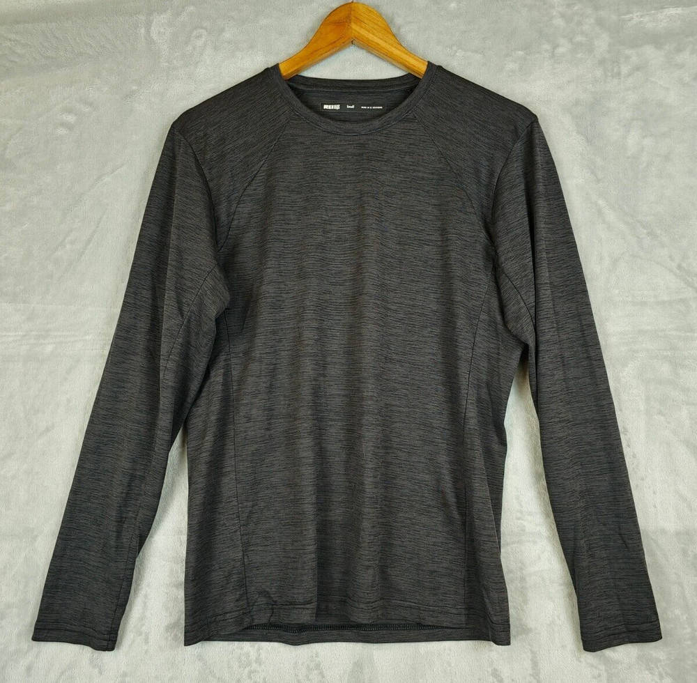 REI Co Op T Shirt Small Dark Gray Base Layer Long Sleeve Stretch Outdoor Hiking