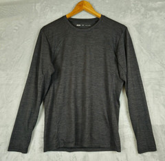 REI Co Op T Shirt Small Dark Gray Base Layer Long Sleeve Stretch Outdoor Hiking
