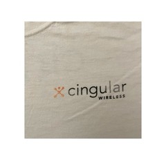 Vintage Cingular Wireless Promo T Shirt Mens Large Phone Service Provider FLAWS
