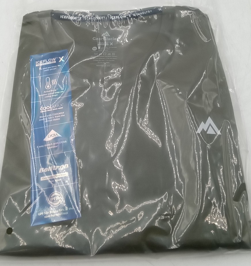 GEAR GLACIER Instant Cooling Quick Dry T-Shirt Men’s XXL Aurora Green
