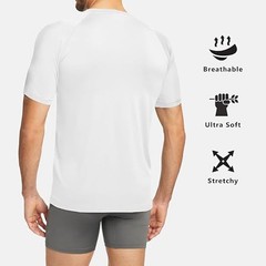 Wolverine Mens Undershirts Tagless Lightweight Soft T-Shirts – Medium-2 Pack